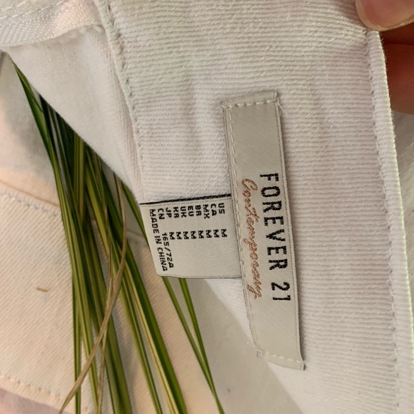 Forever 21 white jean skirt - Picture 6 of 8